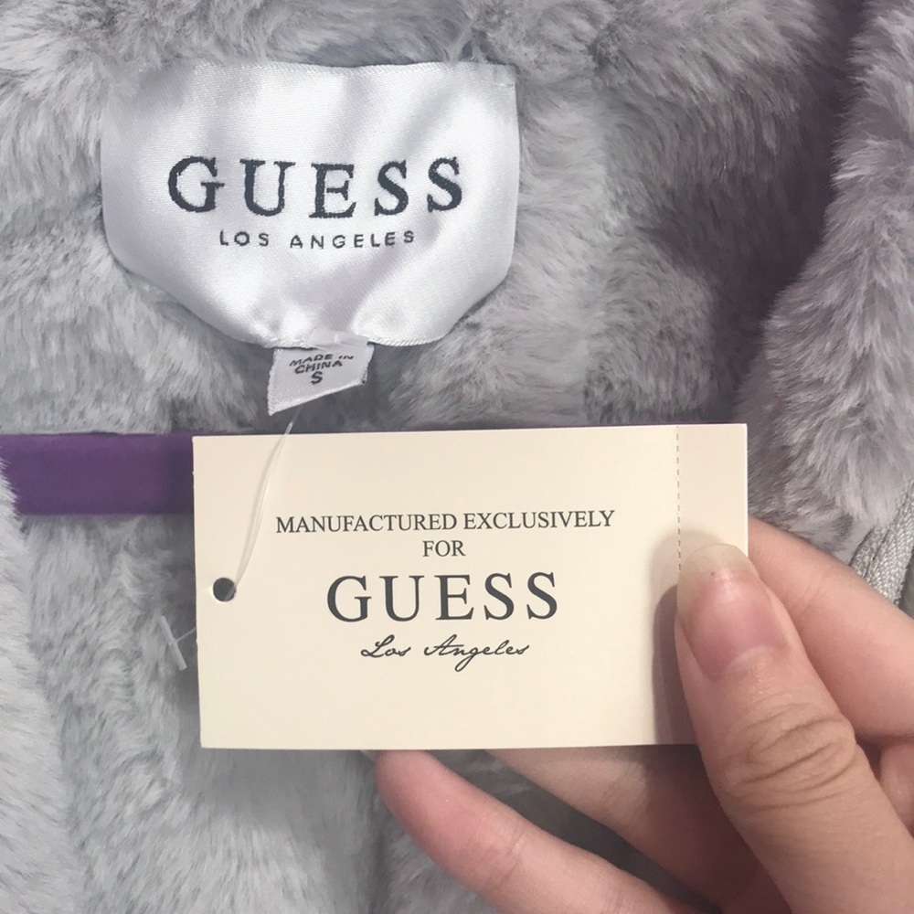 Guess Light Grey “Silver” Winter Jacket - image 7